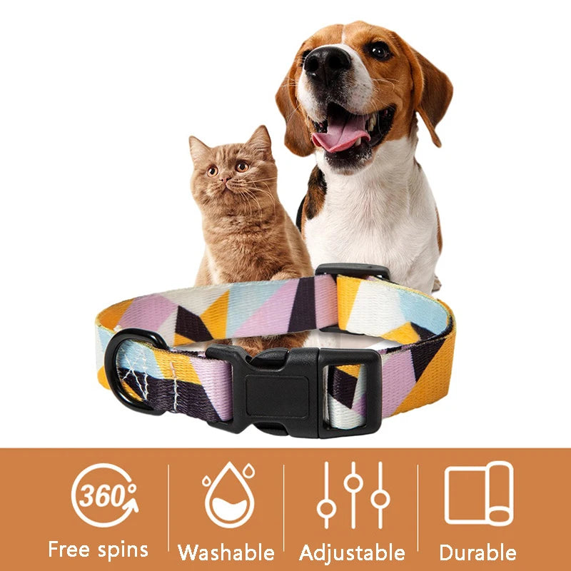 Bohemian Pet Collar and Leash Set