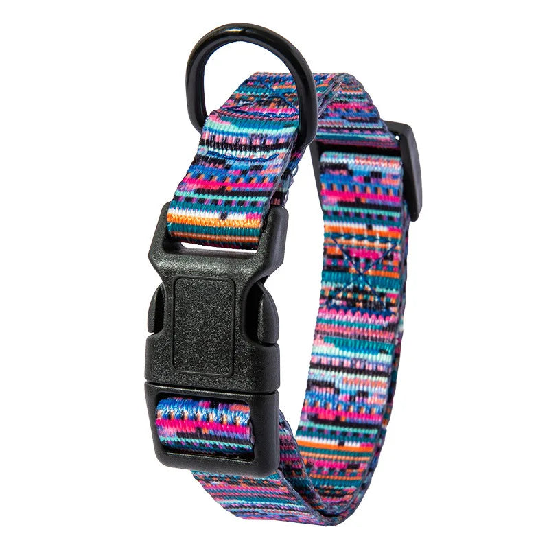 Bohemian Pet Collar and Leash Set